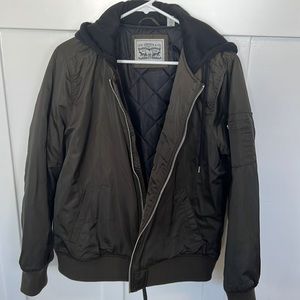 Levi's Dark Green Bomber Jacket